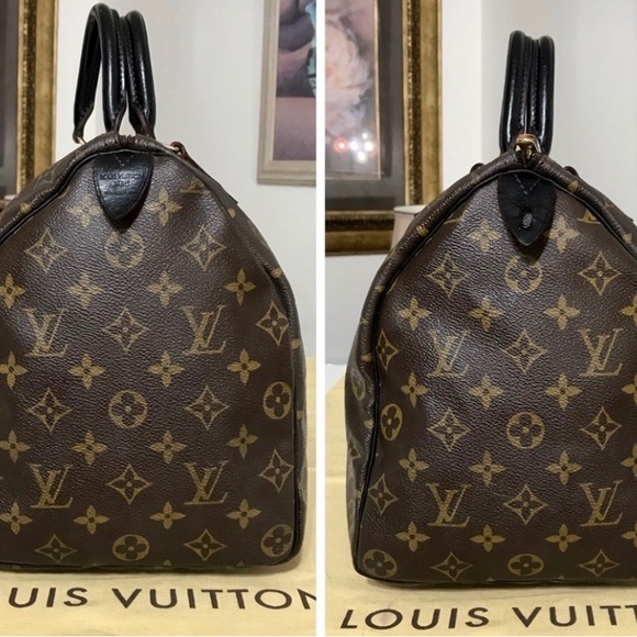 Authentic Louis Vuitton Monogram Speedy 35 Handbag 👜 - Picture 16 of 16